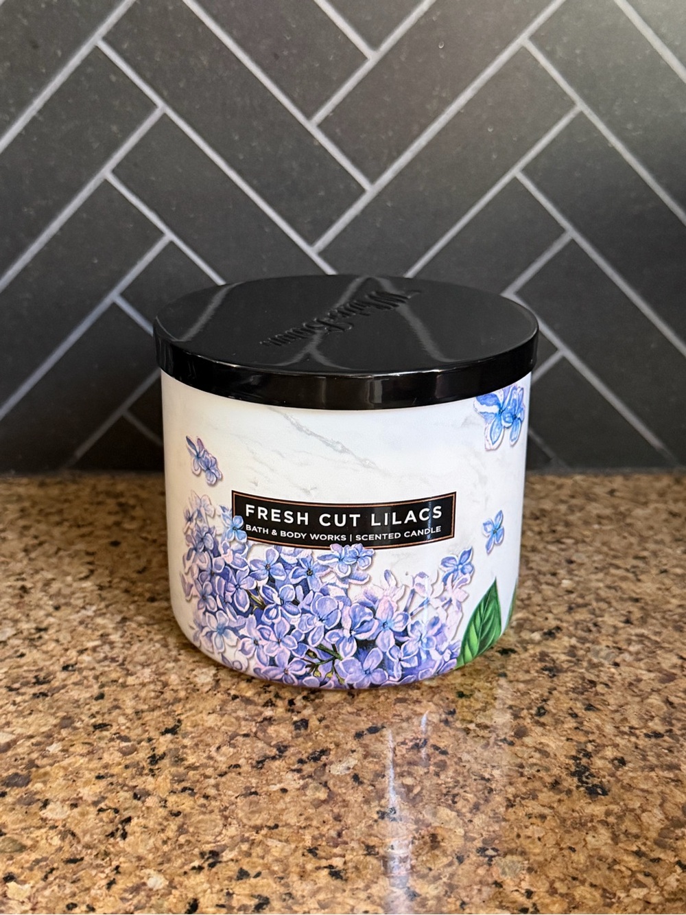 Bath & Body Works Fresh Cut Lilacs 3-Wick Candle - Picture 2 of 5